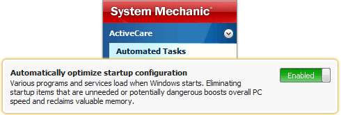 Automatically optimize startup configuration Automatically optimize startup configuration